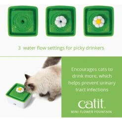 Catit Mini Flower Plastic Cat Fountain -Pawfect Care 151264 PT3. AC SS1800 V1628020012