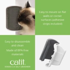 Catit Senses 2.0 Self Groomer Cat Brush -Pawfect Care 151436 PT2. AC SS1800 V1628018516