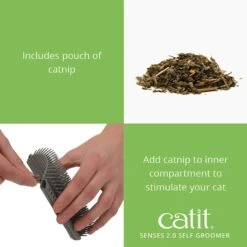 Catit Senses 2.0 Self Groomer Cat Brush -Pawfect Care 151436 PT3. AC SS1800 V1628019677