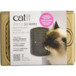 Catit Senses 2.0 Self Groomer Cat Brush -Pawfect Care 151436 PT5. AC SS1800 V1535047329