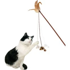 Pet Zone Tiger Teaser Wand Cat Toy With Catnip, Color Varies -Pawfect Care 152692 PT1. AC SS1800 V1540482476