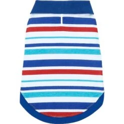 Frisco Striped Dog & Cat Polo Shirt, Red & Blue -Pawfect Care 153590 PT3. AC SS1800 V1624902157