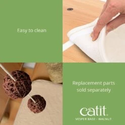 Vesper Base 32-in Modern Cat Tree & Condo -Pawfect Care 154196 PT5. AC SS1800 V1627689113