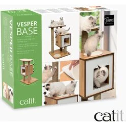 Vesper Base 32-in Modern Cat Tree & Condo -Pawfect Care 154196 PT6. AC SS1800 V1627690307