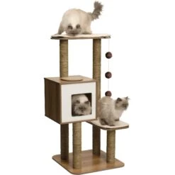 Vesper High Base 47.8-in Modern Cat Tree & Condo