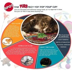 Ethical Pet Spot Slotted Balls Cat Toy, 4-pack -Pawfect Care 154211 PT4. AC SS1800 V1546900046