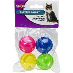 Ethical Pet Spot Slotted Balls Cat Toy, 4-pack -Pawfect Care 154211 PT7. AC SS1800 V1542403940