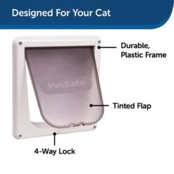 PetSafe 4-Way Locking Pet Door, Up To 15-lbs -Pawfect Care 154662 PT2. AC SS1800 V1628119917