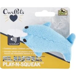 OurPets Play-N-Squeak Narwhal Cat Toy -Pawfect Care 155045 PT2. AC SS1800 V1558466244