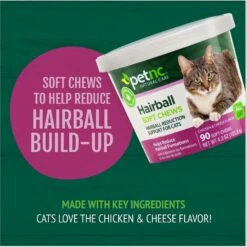 PetNC Natural Care Hairball Reduction Cat Soft Chews -Pawfect Care 157193 PT5. AC SS1800 V1617060112