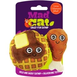 Mad Cat Chicken N' Waffles Catnip & Silvervine Cat Toy -Pawfect Care 157312 PT7. AC SS1800 V1546534604
