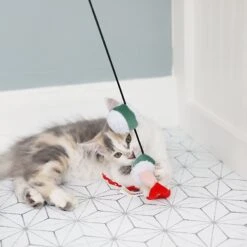 Mad Cat Sushi Swiper Wand Cat Toy -Pawfect Care 157316 PT5. AC SS1800 V1634833953