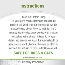 Four Paws Healthy Promise Cat & Dog Ear Wash, 4-oz Bag -Pawfect Care 161190 PT6. AC SS1800 V1602847602