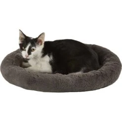 Frisco Self Warming Bolster Round Kitten Bed -Pawfect Care 165315 PT2. AC SS1800 V1568211141