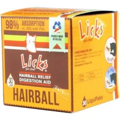 Licks Pill-Free HAIRBALL Cat Supplement