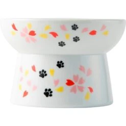 Necoichi Raised Cat Food Bowl, Sakura 10 Necoichi Raised Cat Food Bowl, Sakura -Pawfect Care 169391 PT2. AC SS1800 V1649358119