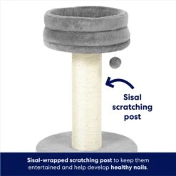 Frisco 24.8-in Heavy Duty Faux Fur Cat Tree -Pawfect Care 169397 PT2. AC SS1800 V1667229717