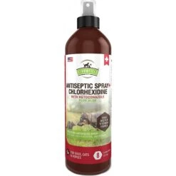 Strawfield Pets Antiseptic + Chlorhexidine Spray For Dogs, Cats & Horses