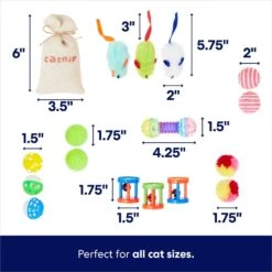 Frisco Plush, Teaser, Ball & Tunnel Variety Pack Cat Toy With Catnip -Pawfect Care 169688 PT3. AC SS1800 V1692190912