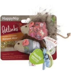 Petlinks HappyNip Mohawk Mice Cat Toy With Catnip -Pawfect Care 173475 PT7. AC SS1800 V1594678904
