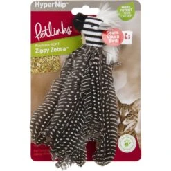 Petlinks HappyNip Safari Zippy Zebra Feathered Cat Toy With Catnip 19 Petlinks HappyNip Safari Zippy Zebra Feathered Cat Toy With Catnip -Pawfect Care 173495 PT8. AC SS1800 V1594680423
