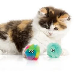 SmartyKat Fuzzy Friends Plush Ball Cat Toys -Pawfect Care 173646 PT4. AC SS1800 V1639005724