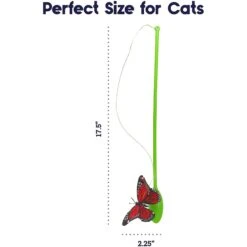 Catstages Butterfly Cat Wand Toy -Pawfect Care 173737 PT4. AC SS1800 V1636512132