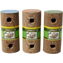 Multipet Cardboard Scratcher Roller Cat Toy With Catnip, 1 Count, Color Varies -Pawfect Care 174211 PT1. AC SS1800 V1686945796