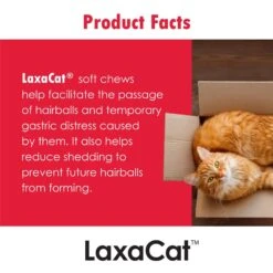 LaxaCat Salmon Flavored Soft Chew Hairball Supplement For Cats -Pawfect Care 175630 PT4. AC SS1800 V1680613700