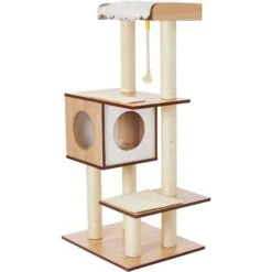 Frisco 47.5-in Modern Cat Tree & Condo -Pawfect Care 177904 PT5. AC SS1800 V1584453379