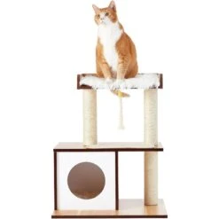 Frisco 28.5-in Modern Cat Tree & Condo -Pawfect Care 177907 PT4. AC SS1800 V1584453118