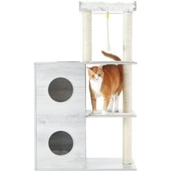Frisco 52-in Modern Cat Tree & Condo -Pawfect Care 177911 PT5. AC SS1800 V1584453408