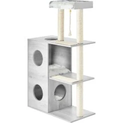 Frisco 52-in Modern Cat Tree & Condo -Pawfect Care 177911 PT6. AC SS1800 V1584453526