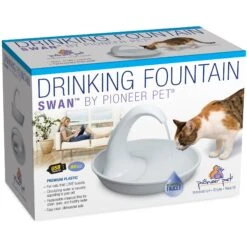 Pioneer Pet Swan Cat Drinking Fountain -Pawfect Care 177916 PT6. AC SS1800 V1630555887