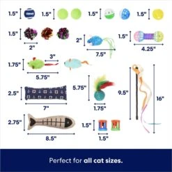 Frisco Plush, Teaser, Ball & Tri-Tunnel Variety Pack Cat Toy With Catnip, 20 Count 9 Frisco Plush, Teaser, Ball & Tri-Tunnel Variety Pack Cat Toy With Catnip, 20 Count -Pawfect Care 178161 PT2. AC SS1800 V1676413725