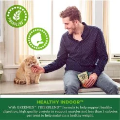 Greenies Feline SmartBites Healthy Indoor Natural Chicken Flavor Soft & Crunchy Adult Cat Treats -Pawfect Care 178723 PT6. AC SS1800 V1641256024