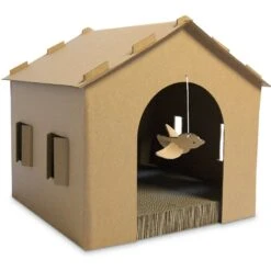 Tiger Tough Gingerbread House Corrugated Cat Scratcher Toy -Pawfect Care 178828 PT2. AC SS1800 V1613083023