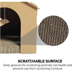 Tiger Tough Gingerbread House Corrugated Cat Scratcher Toy -Pawfect Care 178828 PT5. AC SS1800 V1613091097