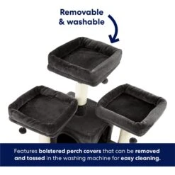 Frisco 68-in Faux Fur Cat Tree & Condo -Pawfect Care 180384 PT3. AC SS1800 V1669908644