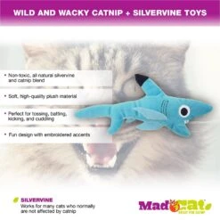 Mad Cat Shark Biter Catnip & Silvervine Cat Toy -Pawfect Care 181810 PT2. AC SS1800 V1563553974
