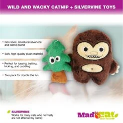 Mad Cat Sassy Sasquatch Catnip & Silvervine Cat Toy -Pawfect Care 181822 PT2. AC SS1800 V1563553931