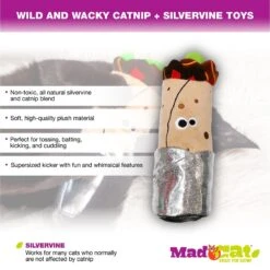 Mad Cat Big Burrito Kicker Catnip & Silvervine Cat Toy -Pawfect Care 181828 PT2. AC SS1800 V1563553933