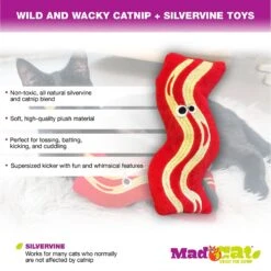 Mad Cat Big Bacon Kicker Catnip & Silvervine Cat Toy -Pawfect Care 181830 PT2. AC SS1800 V1563553981