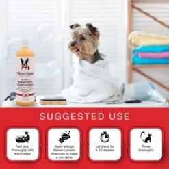 Warren London 2-in-1 Coconut Scented Dog Shampoo + Conditioner -Pawfect Care 183102 PT4. AC SS1800 V1657656129