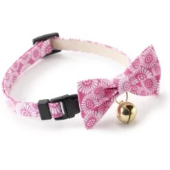 Necoichi Kiku Ribbon Bow Tie Cotton Breakaway Cat Collar With Bell 12 Necoichi Kiku Ribbon Bow Tie Cotton Breakaway Cat Collar With Bell -Pawfect Care 183483 PT2. AC SS1800 V1565879840