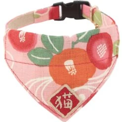Necoichi Kimono Bandana Cotton Breakaway Cat Collar With Bell