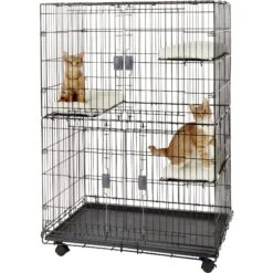 Frisco Collapsible Wire Cat Cage Playpen -Pawfect Care 185867 PT2. AC SS1800 V1575993177