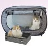 Necoichi Portable Stress Free Cat Cage & Litter Box Set -Pawfect Care 187416 MAIN. AC SS1800 V1627685479