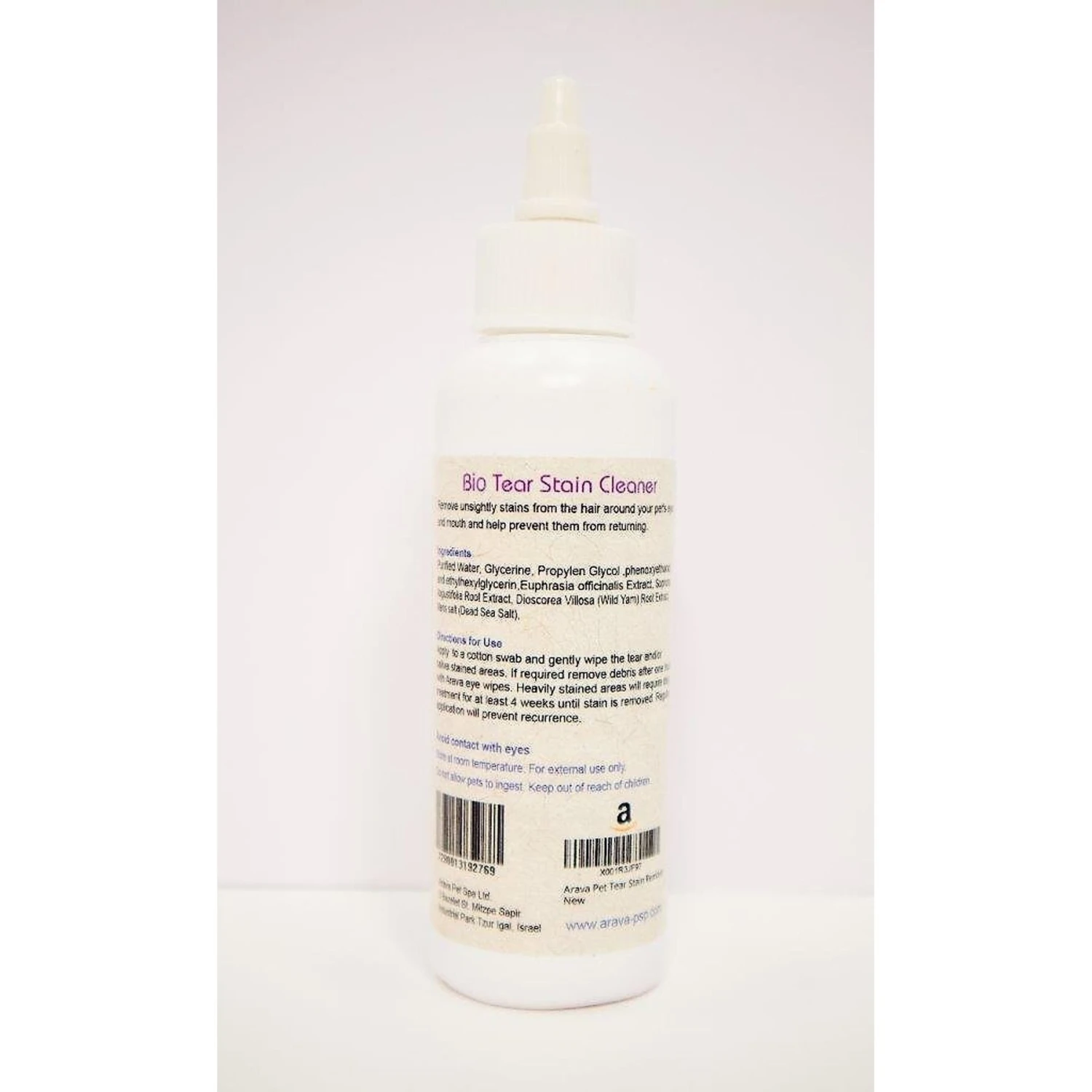 Arava Dead Sea Pet Spa Dog Tear Stain Cleaner, 4-oz Bottle 4 Arava Dead Sea Pet Spa Dog Tear Stain Cleaner, 4-oz Bottle - Image 2
