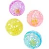Ethical Pet Lattice Balls Plastic & Bell Cat Toy, Color Varies, 1.5-in, 4 Count -Pawfect Care 189284 MAIN. AC SS1800 V1682710874
